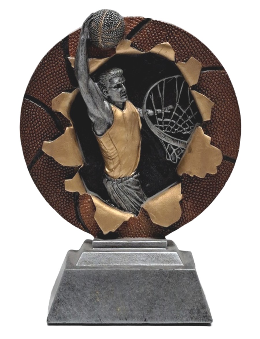 Basketbal BAS-02 Resinbeeld LAATSTE OP=OP!!